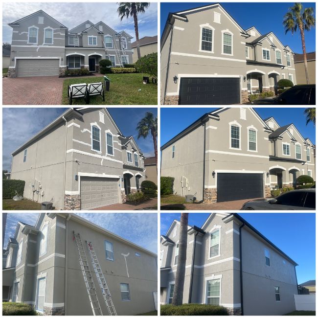 Before and After Painting of Exterior Home